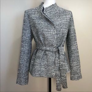 Banana Republic Tweed Wrap Jacket Tall Small